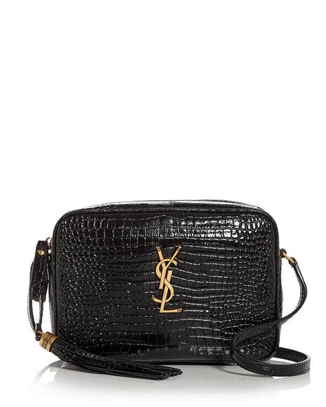 ysl lou camera croc embossed|Saint Laurent Lou Camera Bag In Crocodile.